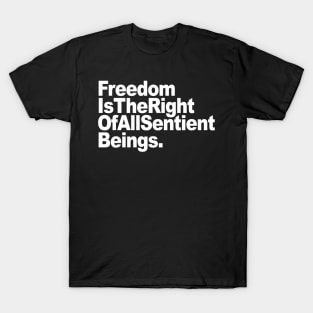 TF - Text - Freedom is the Right T-Shirt
